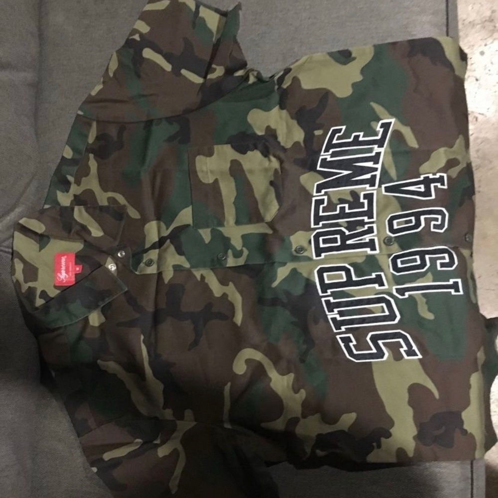 SUPREME 1994 CAMO BUTTON UP TSHIRT